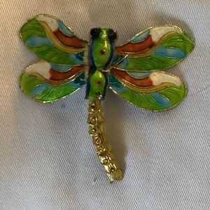 Cloisonné Dragonfly Christmas ornament